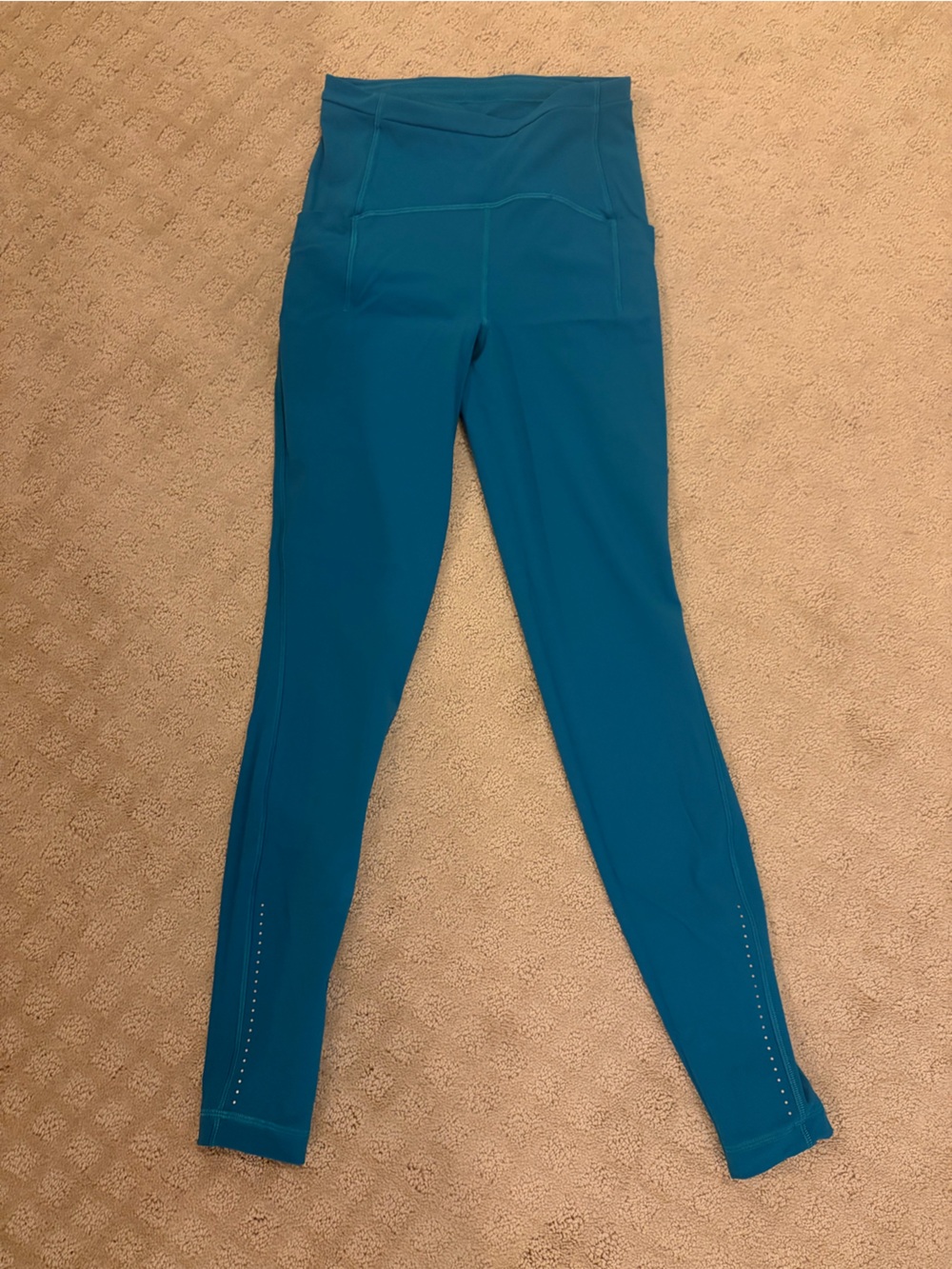 Lululemon High-Waist Teal Active Leggings